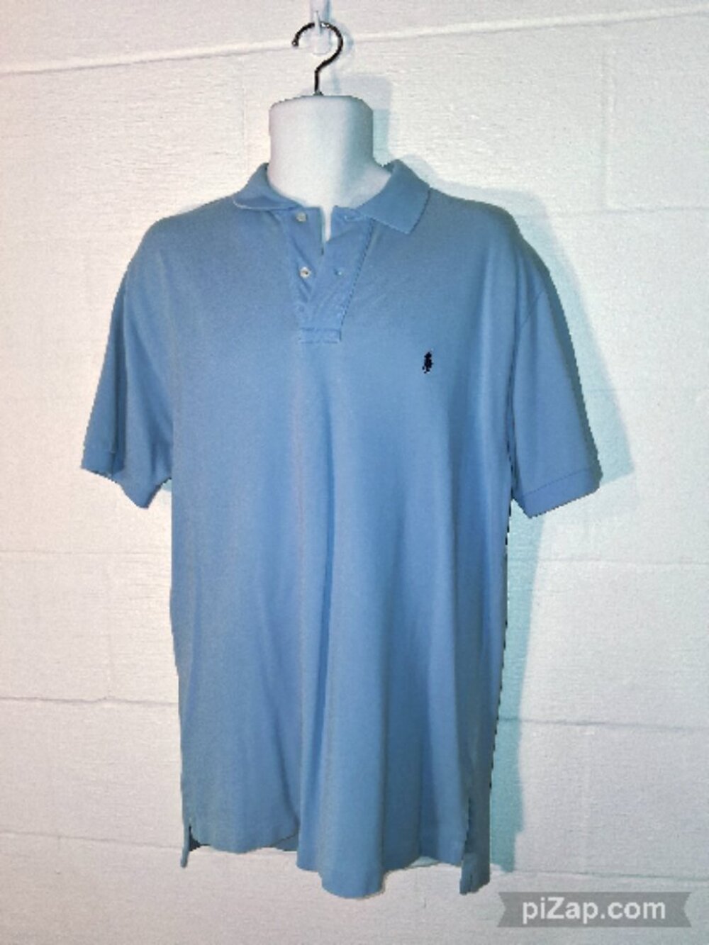 Polo Ralph Lauren Men's Classic Blue Polo Shirt Size Medium 100% Cotton